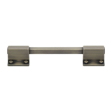 M.Marcus Cabinet Hardware Distressed Brass / Cabinet Pull Handles / 128mm c/c M.Marcus - Railway Kitchen Cabinet Pull Handle Distressed Brass Finish