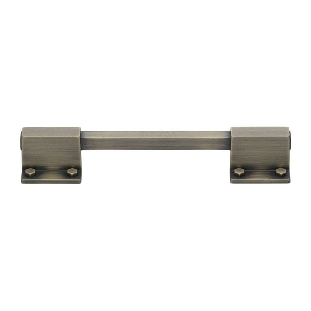 M.Marcus Cabinet Hardware Distressed Brass / Cabinet Pull Handles / 128mm c/c M.Marcus - Railway Kitchen Cabinet Pull Handle Distressed Brass Finish