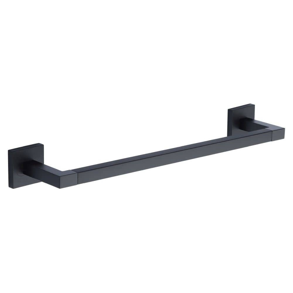 M.Marcus Accessories Matt Black / Towel Rail M.Marcus - Singel towel rail 45cm Matt Black Finish
