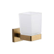 M.Marcus Accessories Satin Brass / Tumbler Holder M.Marcus - Single tumbler holder with glass Satin Brass Finish