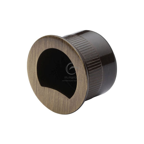 M.Marcus Door Furniture Antique Brass / Flush Handle / Round M.Marcus - SLD Pull Ring Each Antique Brass