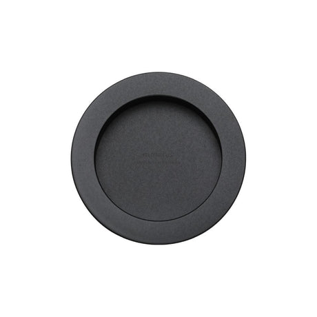 M.Marcus Door Furniture Matt Black / Flush Handle / Round M.Marcus - SLD Round Flush Pull Pair Black Matt