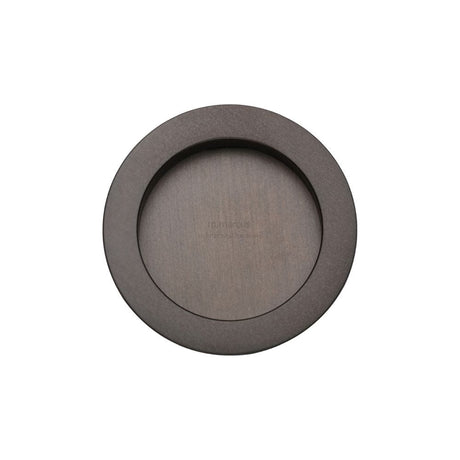 M.Marcus Door Furniture Matt Bronze / Flush Handle / Round M.Marcus - SLD Round Flush Pull Pair Matt Bronze