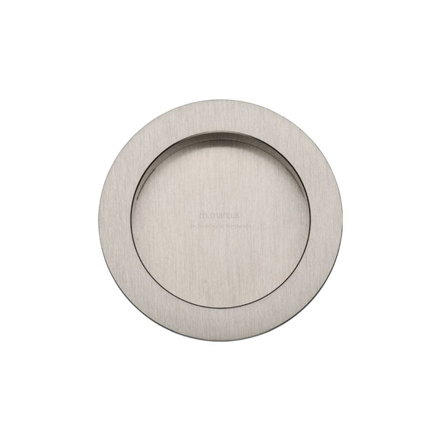 M.Marcus Door Furniture Satin Nickel / Flush Handle / Round M.Marcus - SLD Round Flush Pull Pair Satin Nickel