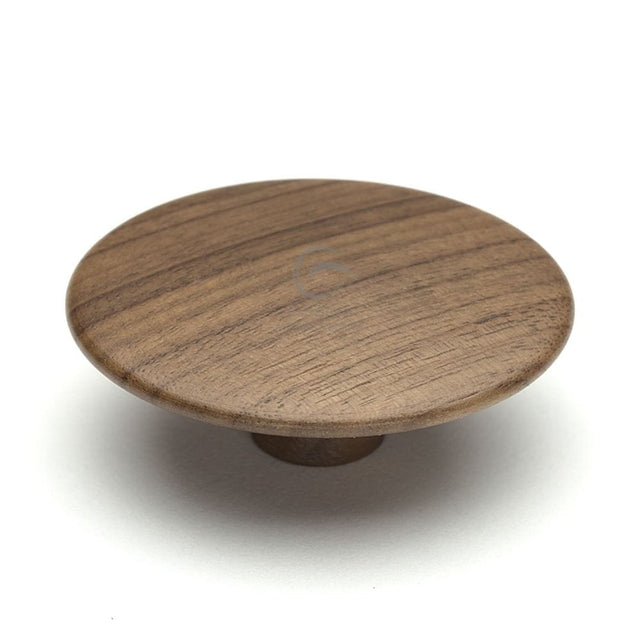 M.Marcus Cabinet Hardware Walnut / Cabinet Knobs / 64mm Dia. M.Marcus - Wooden Cabinet Knob Mushroom Design 64mm Walnut Finish