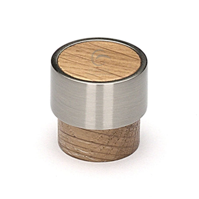 M.Marcus Cabinet Hardware Oak / Cabinet Knobs / 26mm Dia. M.Marcus - Wooden Cabinet Knob Radio Design 26mm Oak Finish