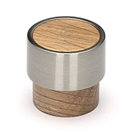 M.Marcus Cabinet Hardware Oak / Cabinet Knobs / 49mm Dia. M.Marcus - Wooden Cabinet Knob Radio Design 49mm Oak Finish