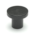 M.Marcus Cabinet Hardware Ash / Cabinet Knobs / 33mm Dia. M.Marcus - Wooden Cabinet Knob Round Circum Design 33mm Black Ash Finish