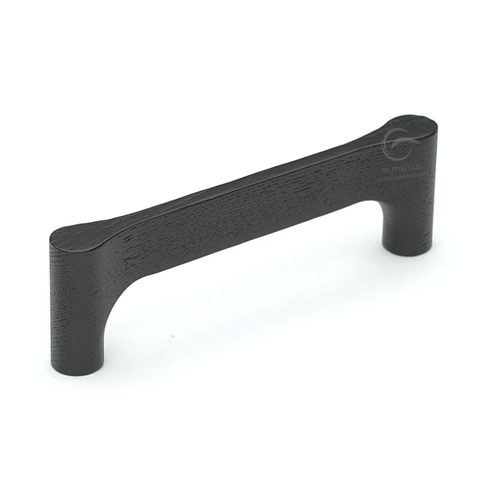 M.Marcus Cabinet Hardware Ash / Cabinet Pull Handles / 128mm c/c M.Marcus - Wooden Cabinet Pull Handle Gio Design 128mm Black Ash Finish