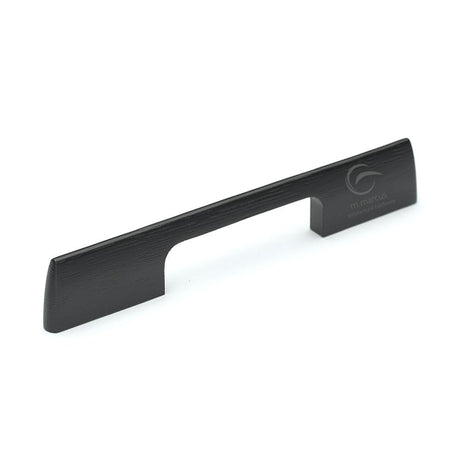 M.Marcus Cabinet Hardware Ash / Cabinet Pull Handles / 160mm c/c M.Marcus - Wooden Cabinet Pull Handle Slim Aero Design 160mm Black Ash Finish