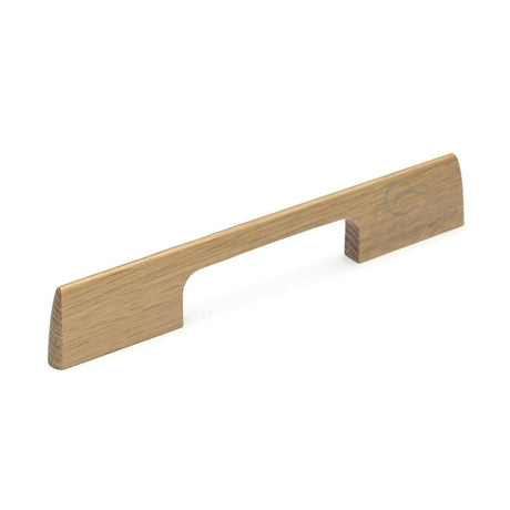 M.Marcus Cabinet Hardware Oak / Cabinet Pull Handles / 160mm c/c M.Marcus - Wooden Cabinet Pull Handle Slim Aero Design 160mm Oak Finish