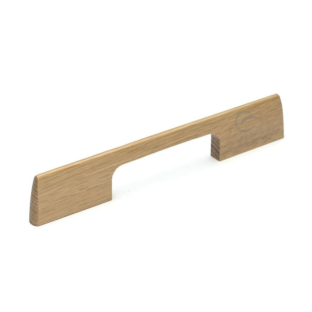 M.Marcus Cabinet Hardware Oak / Cabinet Pull Handles / 160mm c/c M.Marcus - Wooden Cabinet Pull Handle Slim Aero Design 160mm Oak Finish