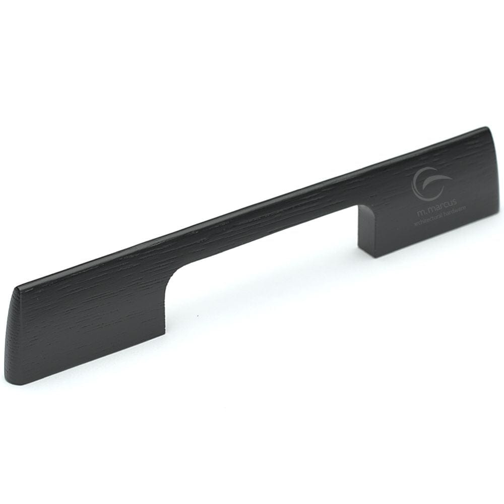 M.Marcus Cabinet Hardware Ash / Cabinet Pull Handles / 224mm c/c M.Marcus - Wooden Cabinet Pull Handle Slim Aero Design 224mm Black Ash Finish