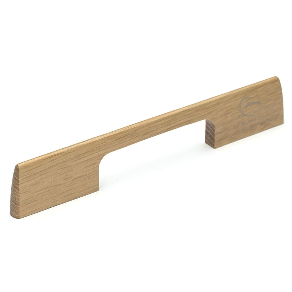 M.Marcus Cabinet Hardware Oak / Cabinet Pull Handles / 224mm c/c M.Marcus - Wooden Cabinet Pull Handle Slim Aero Design 224mm Oak Finish