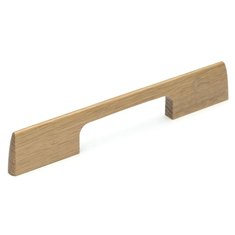 M.Marcus Cabinet Hardware Oak / Cabinet Pull Handles / 224mm c/c M.Marcus - Wooden Cabinet Pull Handle Slim Aero Design 224mm Oak Finish