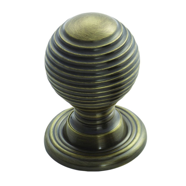 This is an image of a FTD - Queen Anne Knob 35mm - Florentine Bronze that is availble to order from Trade Door Handles in Kendal.