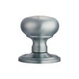 This is an image of a Carlisle Brass - Concealed Fix Mushroom Mortice Knob - Satin Chrome that is availble to order from Trade Door Handles in Kendal.