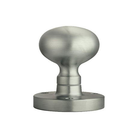 This is an image of a Carlisle Brass - Mushroom Mortice Knob - Satin Nickel that is availble to order from Trade Door Handles in Kendal.