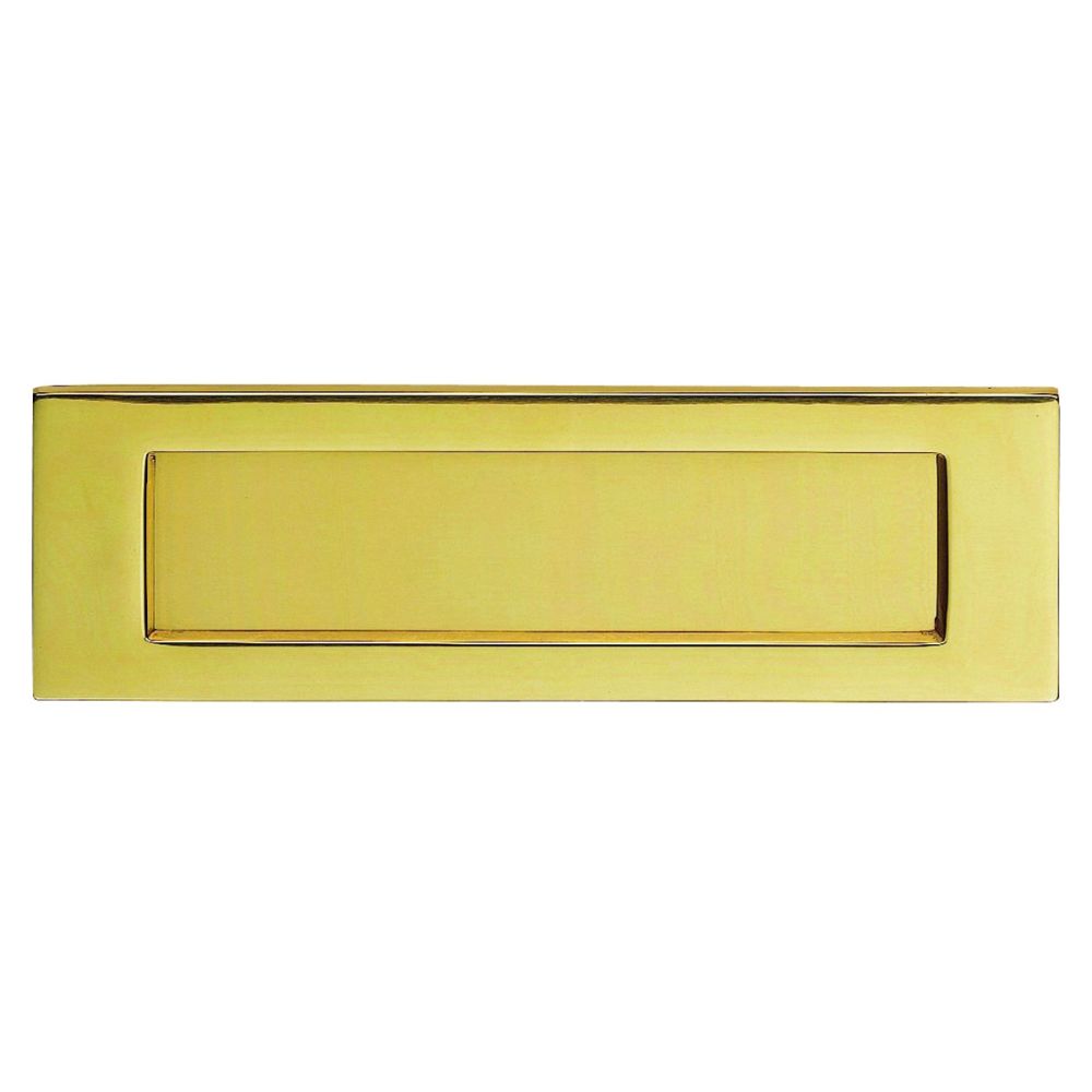 This is an image of a Carlisle Brass - Plain Letter Plate - Stainless Brass that is availble to order from Trade Door Handles in Kendal.