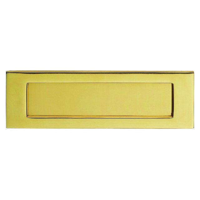 This is an image of a Carlisle Brass - Plain Letter Plate - Stainless Brass that is availble to order from Trade Door Handles in Kendal.