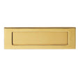 This is an image of a Carlisle Brass - Plain Letter Plate - Polished Brass that is availble to order from Trade Door Handles in Kendal.