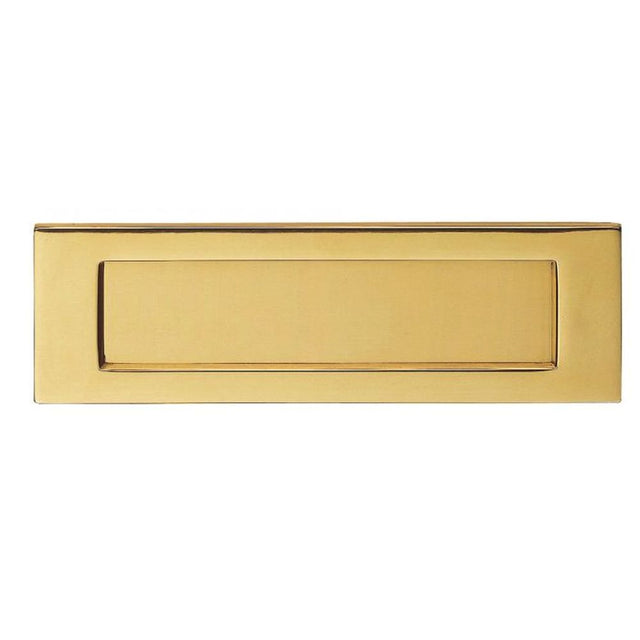 This is an image of a Carlisle Brass - Plain Letter Plate - Stainless Brass that is availble to order from Trade Door Handles in Kendal.