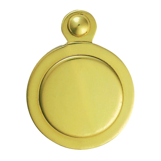 This is an image of a Carlisle Brass - Covered Escutcheon - Polished Brass that is availble to order from Trade Door Handles in Kendal.