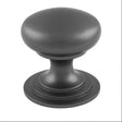 This is an image of a Carlisle Brass - Victorian Cupboard Knob 25mm Anthracite that is availble to order from Trade Door Handles in Kendal.