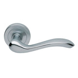 Manital Door Furniture Satin Chrome / Round Rose Manital - Apollo Lever on Round Rose - Satin Chrome