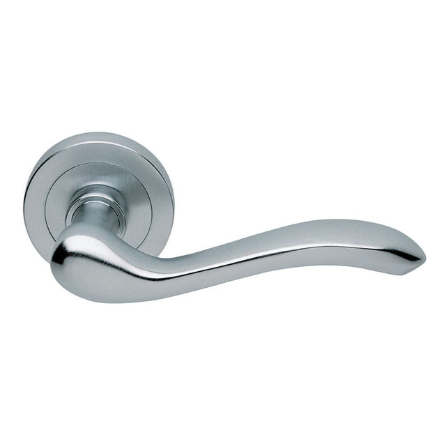 Manital Door Furniture Satin Chrome / Round Rose Manital - Apollo Lever on Round Rose - Satin Chrome