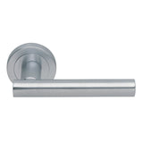 Manital Door Furniture Satin Chrome / Round Rose Manital - Calla Lever on Round Rose - Satin Chrome