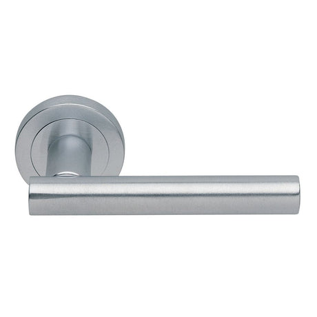 Manital Door Furniture Satin Chrome / Round Rose Manital - Calla Lever on Round Rose - Satin Chrome