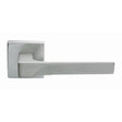 Manital Door Furniture Satin Chrome / Square Rose Manital - Flash Lever on Square Rose - Satin Chrome