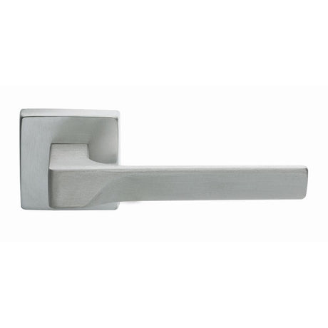 Manital Door Furniture Satin Chrome / Square Rose Manital - Flash Lever on Square Rose - Satin Chrome