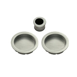 Manital Door Furniture Satin Nickel / Flush Pull / Round Manital - Sliding Door Rose with Flush Pull - Satin Nickel