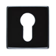 Manital Door Furniture Black / Euro Profile Escutcheons Manital - Square Euro Profile Escutcheon - Black