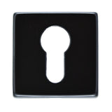 Manital Door Furniture Black / Euro Profile Escutcheons Manital - Square Euro Profile Escutcheon - Black