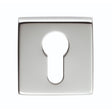 Manital Door Furniture Polished Chrome / Euro Profile Escutcheons Manital - Square Euro Profile Escutcheon - Polished Chrome