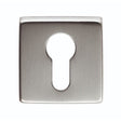Manital Door Furniture Satin Chrome / Euro Profile Escutcheons Manital - Square Euro Profile Escutcheon - Satin Chrome