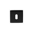 Manital Door Furniture Black / Mortice Key Profile Escutcheons Manital - Square Standard Key Escutcheon - Black