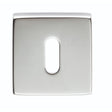 Manital Door Furniture Polished Chrome / Mortice Key Profile Escutcheons Manital - Square Standard Key Escutcheon - Polished Chrome