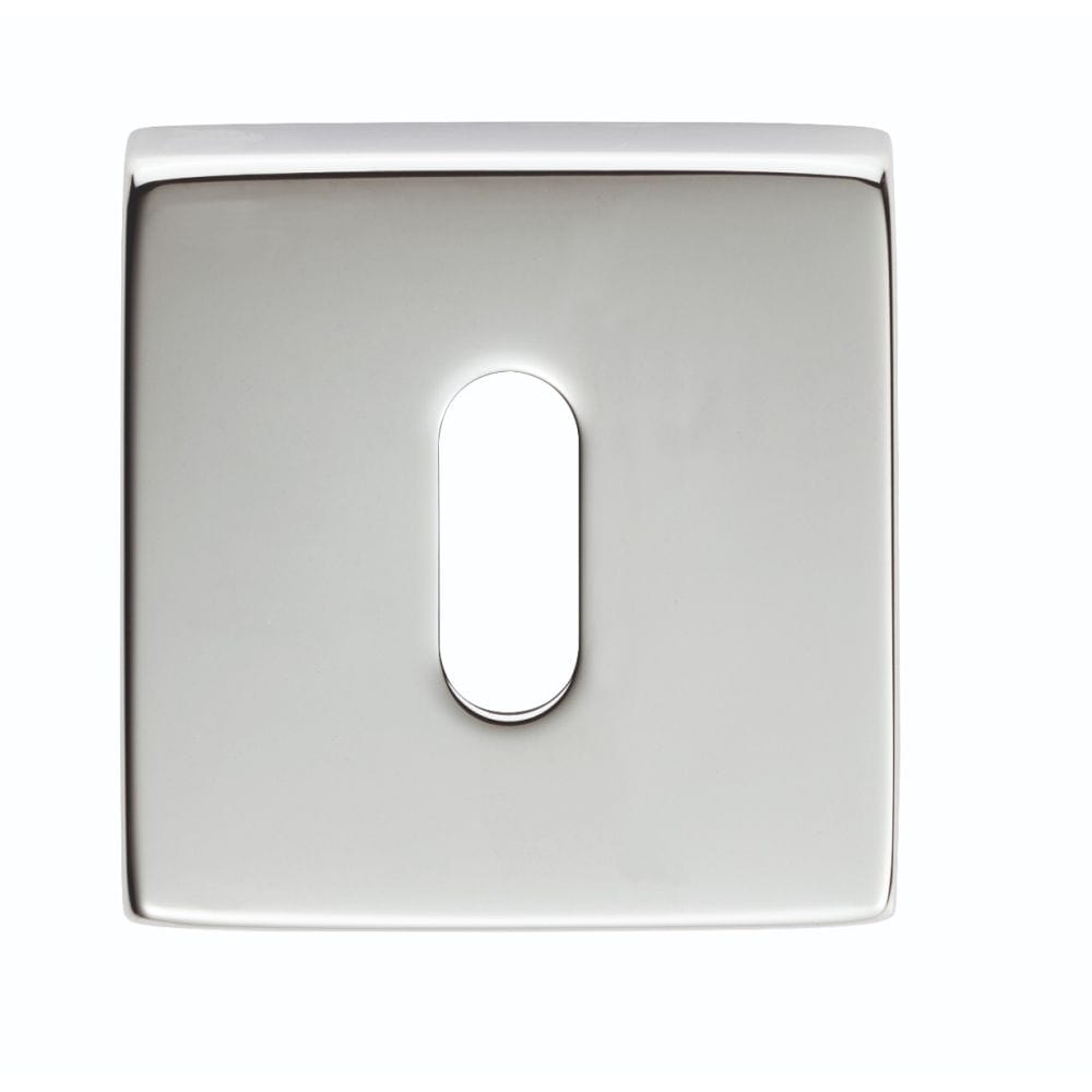 Manital Door Furniture Polished Chrome / Mortice Key Profile Escutcheons Manital - Square Standard Key Escutcheon - Polished Chrome