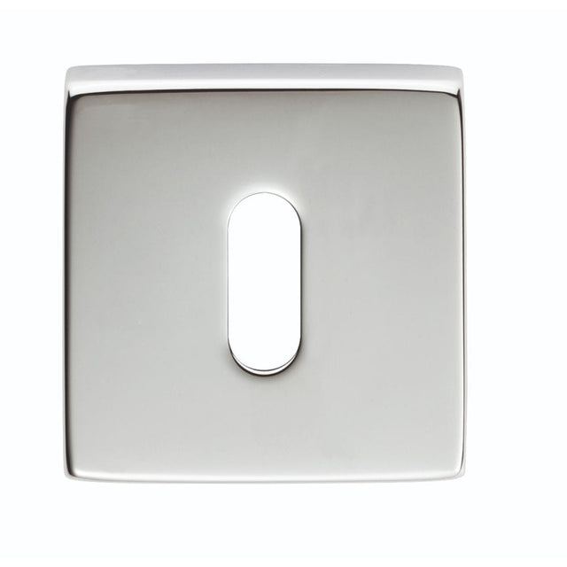 Manital Door Furniture Polished Chrome / Mortice Key Profile Escutcheons Manital - Square Standard Key Escutcheon - Polished Chrome