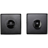 Manital Door Furniture Black / No Manital - Square Standard Turn and Release - Black