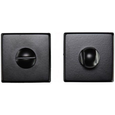 Manital Door Furniture Black / No Manital - Square Standard Turn and Release - Black