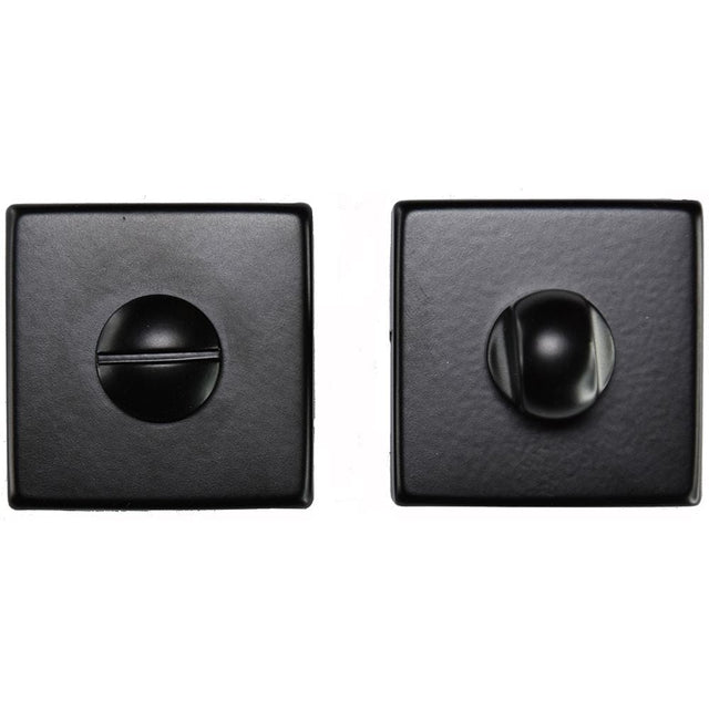 Manital Door Furniture Black / No Manital - Square Standard Turn and Release - Black