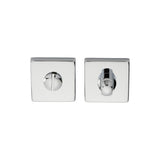 Manital Door Furniture Polished Chrome / No Manital - Square Standard Turn and Release - Polished Chrome
