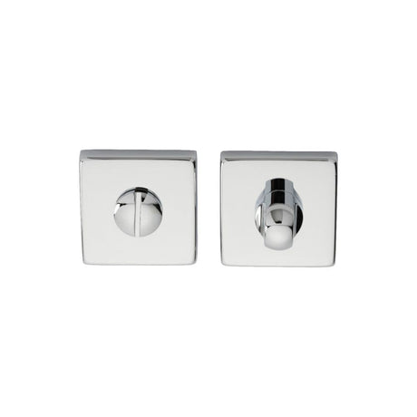 Manital Door Furniture Polished Chrome / No Manital - Square Standard Turn and Release - Polished Chrome