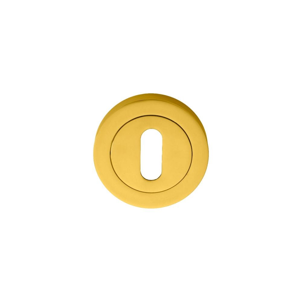 Manital Door Furniture Polished Brass / Mortice Key Profile Escutcheons Manital - Standard Profile Escutcheon - Polished Brass