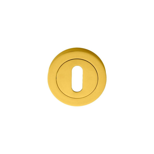 Manital Door Furniture Polished Brass / Mortice Key Profile Escutcheons Manital - Standard Profile Escutcheon - Polished Brass